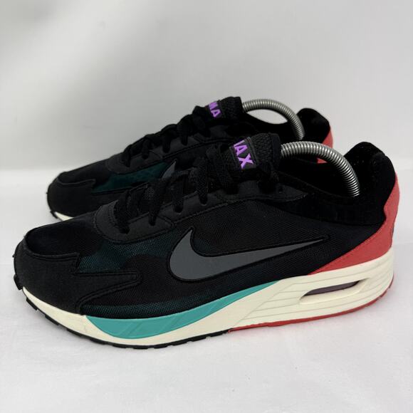 Nike Air Black Teal Coral Low Top Sneakers Shoes Women’s US 9 DX3666-001 - Picture 7 of 8